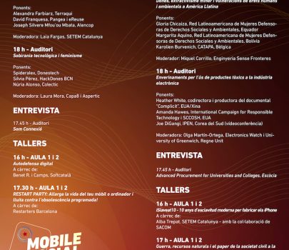 See the Program of the 2018 Mobile Social Congress
